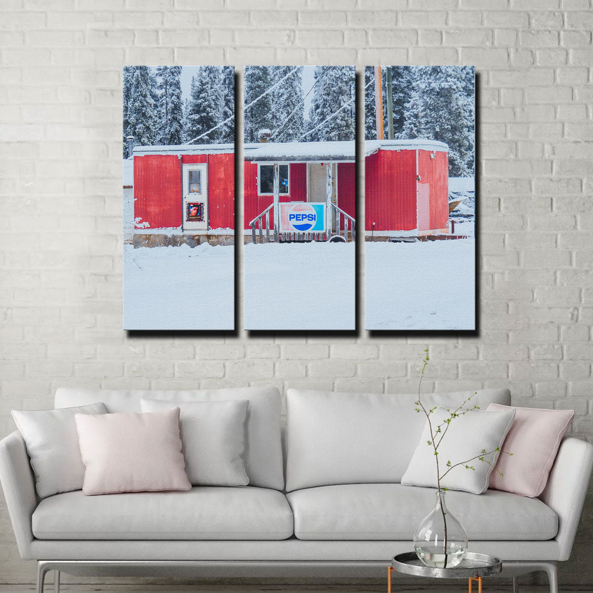 The Old Red Trailer Wall Art