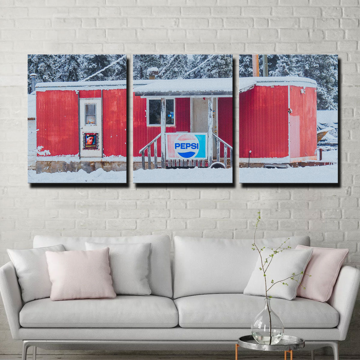 The Old Red Trailer Wall Art