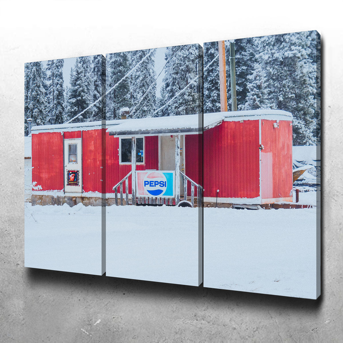 The Old Red Trailer Wall Art