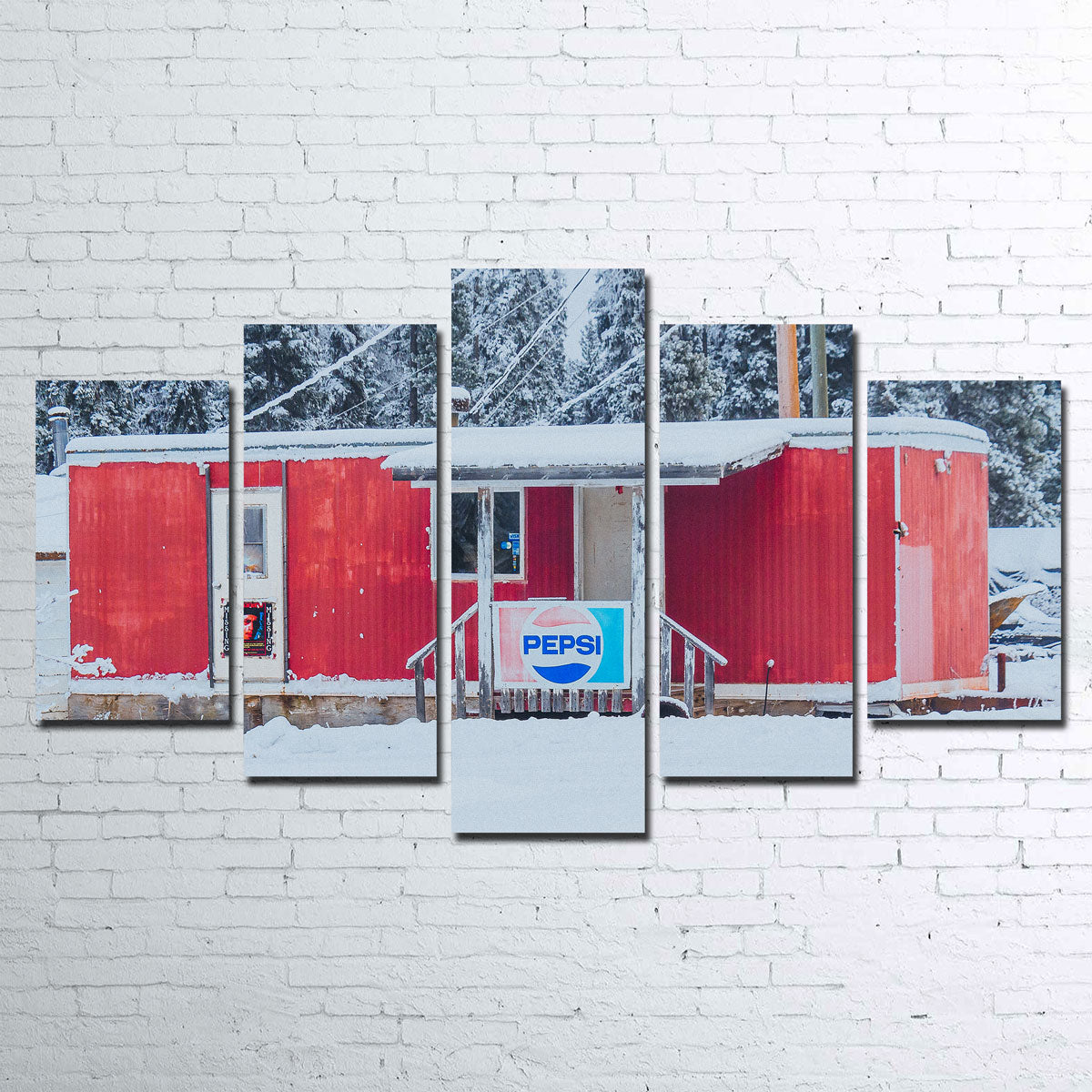 The Old Red Trailer Wall Art