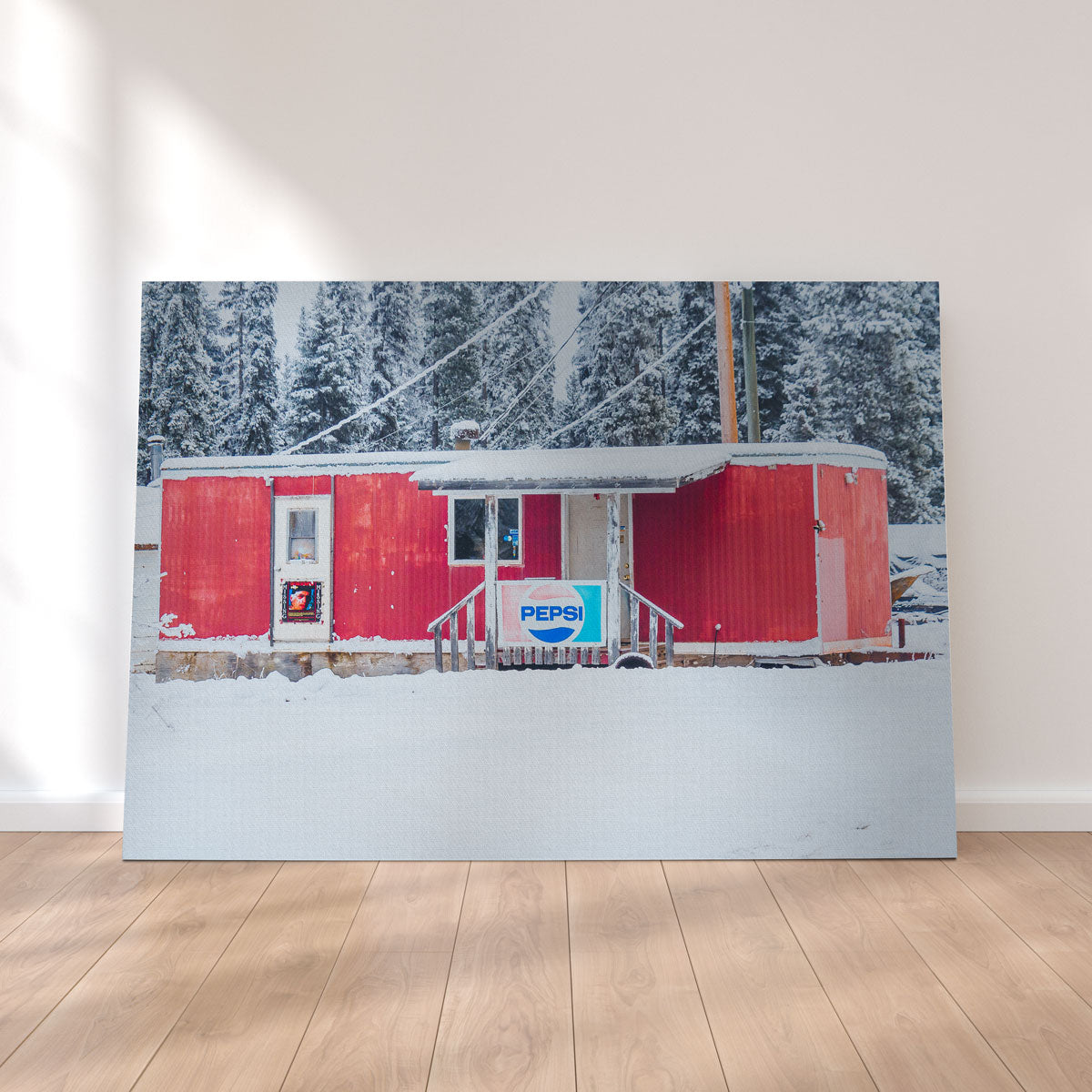 The Old Red Trailer Wall Art