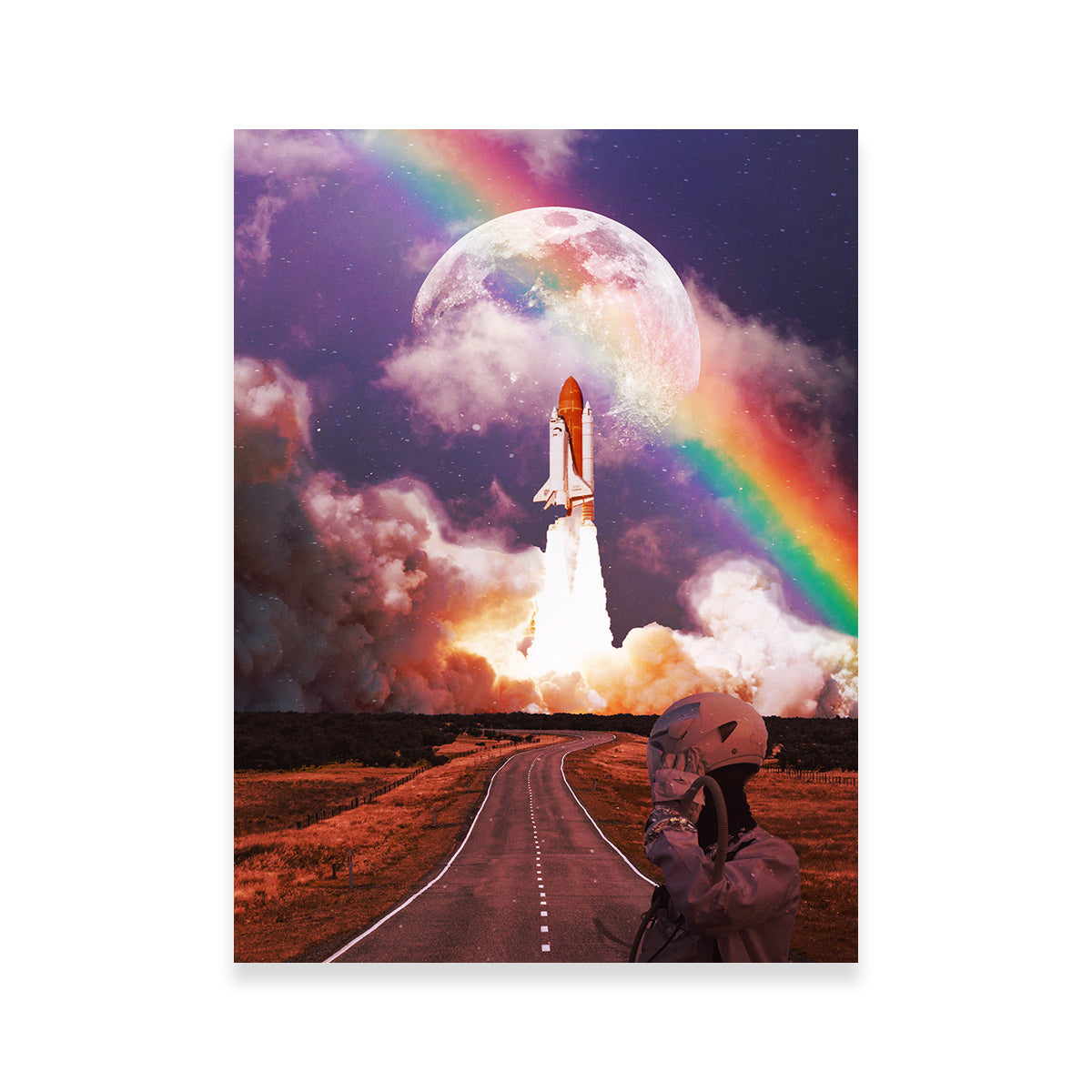 Rocket Launching Wall Art