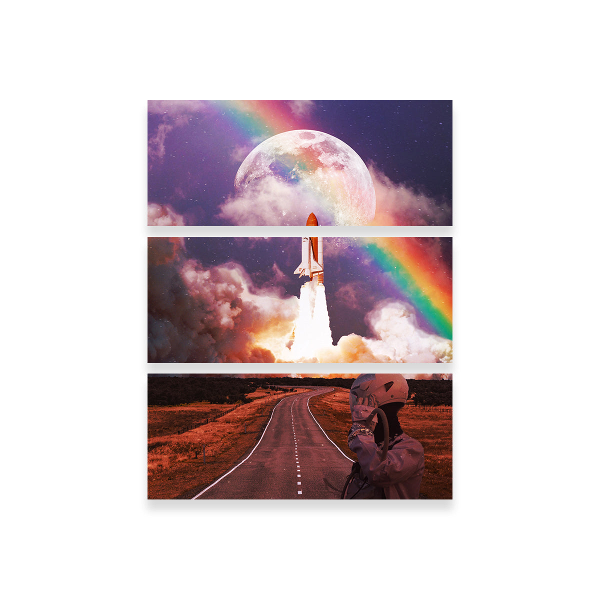 Rocket Launching Wall Art