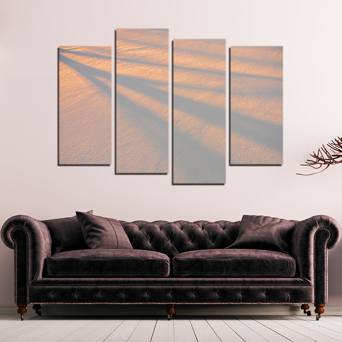 Shadows in the Snow Wall Art