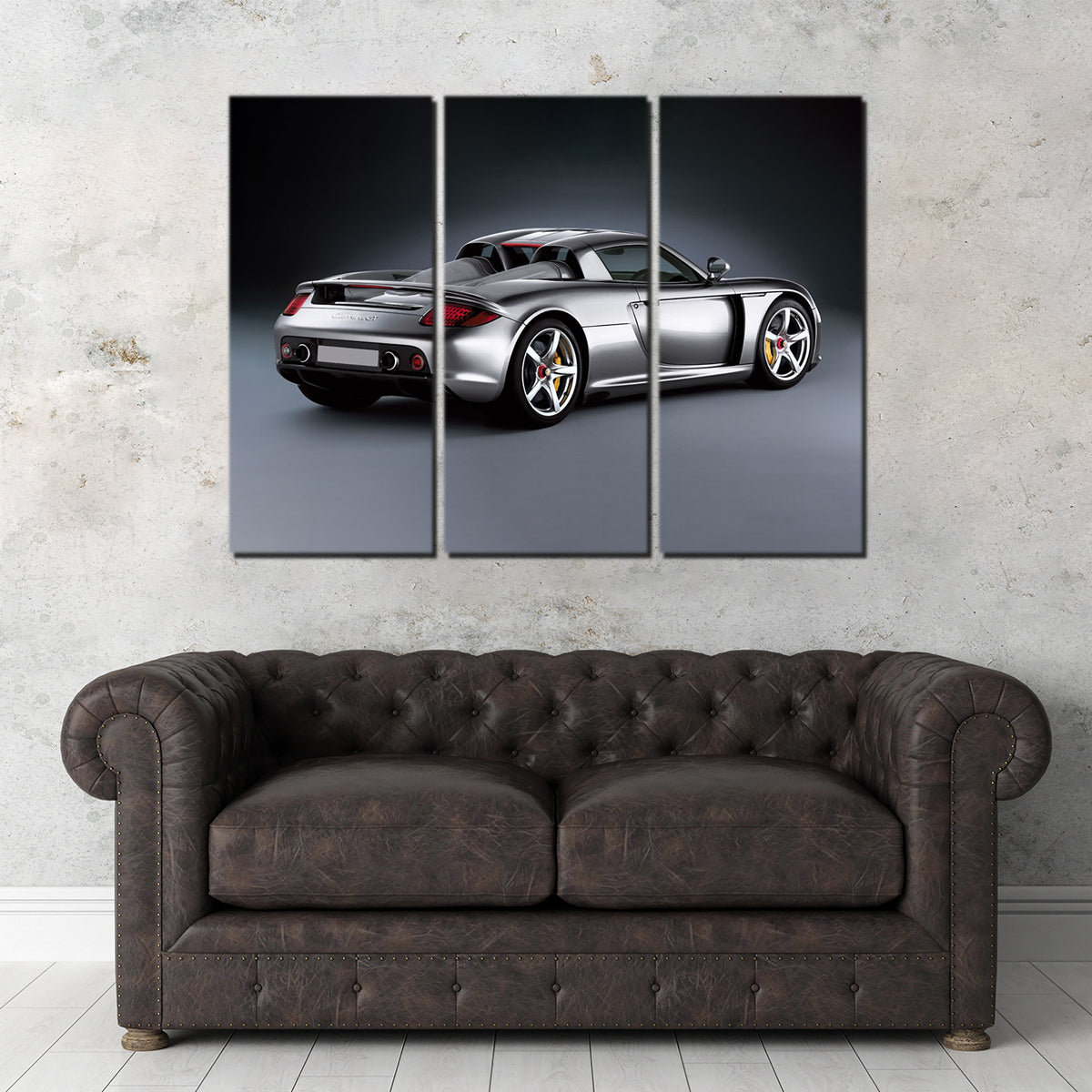Silver Porsche Carrera GT Canvas Set