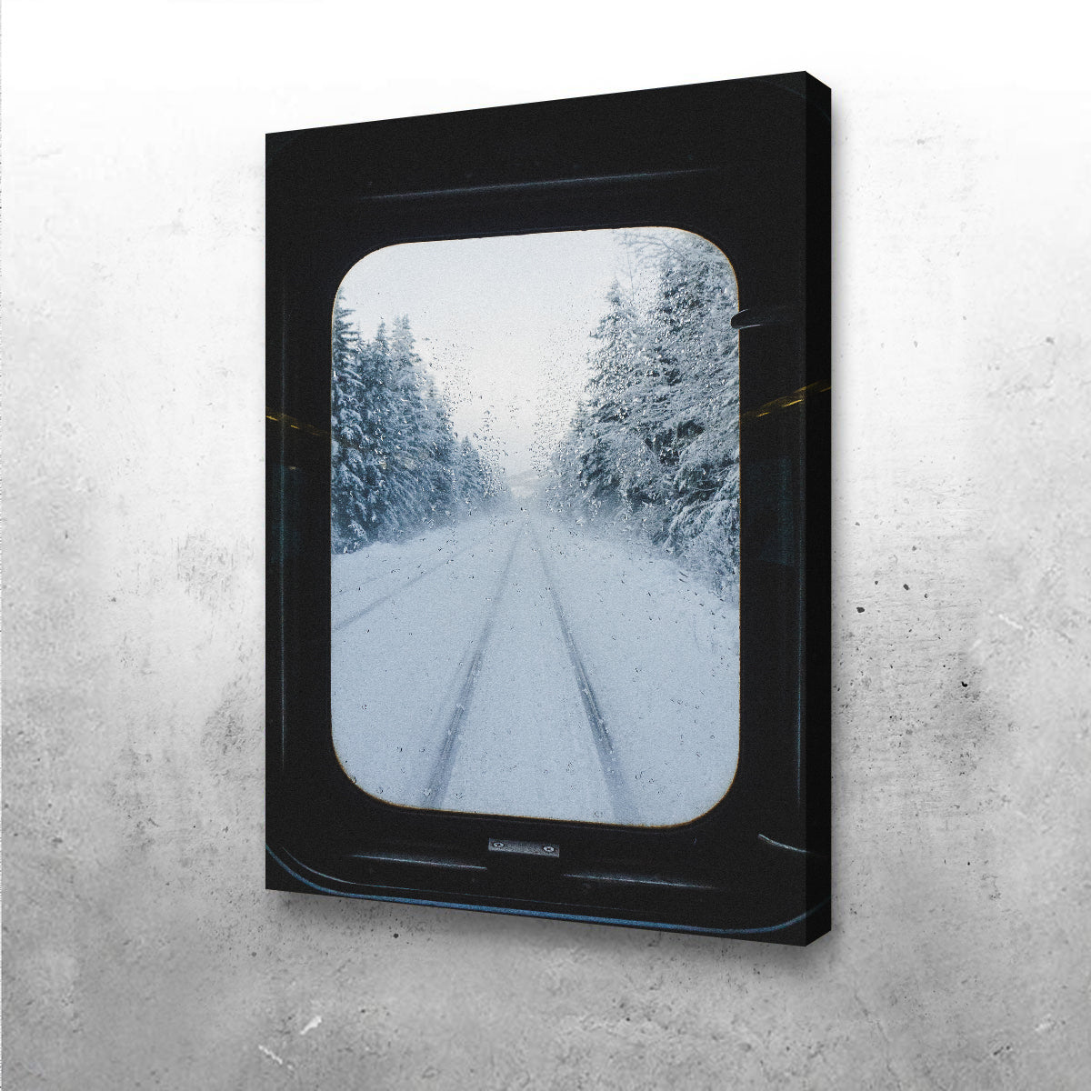 Snowy Train Wall Art