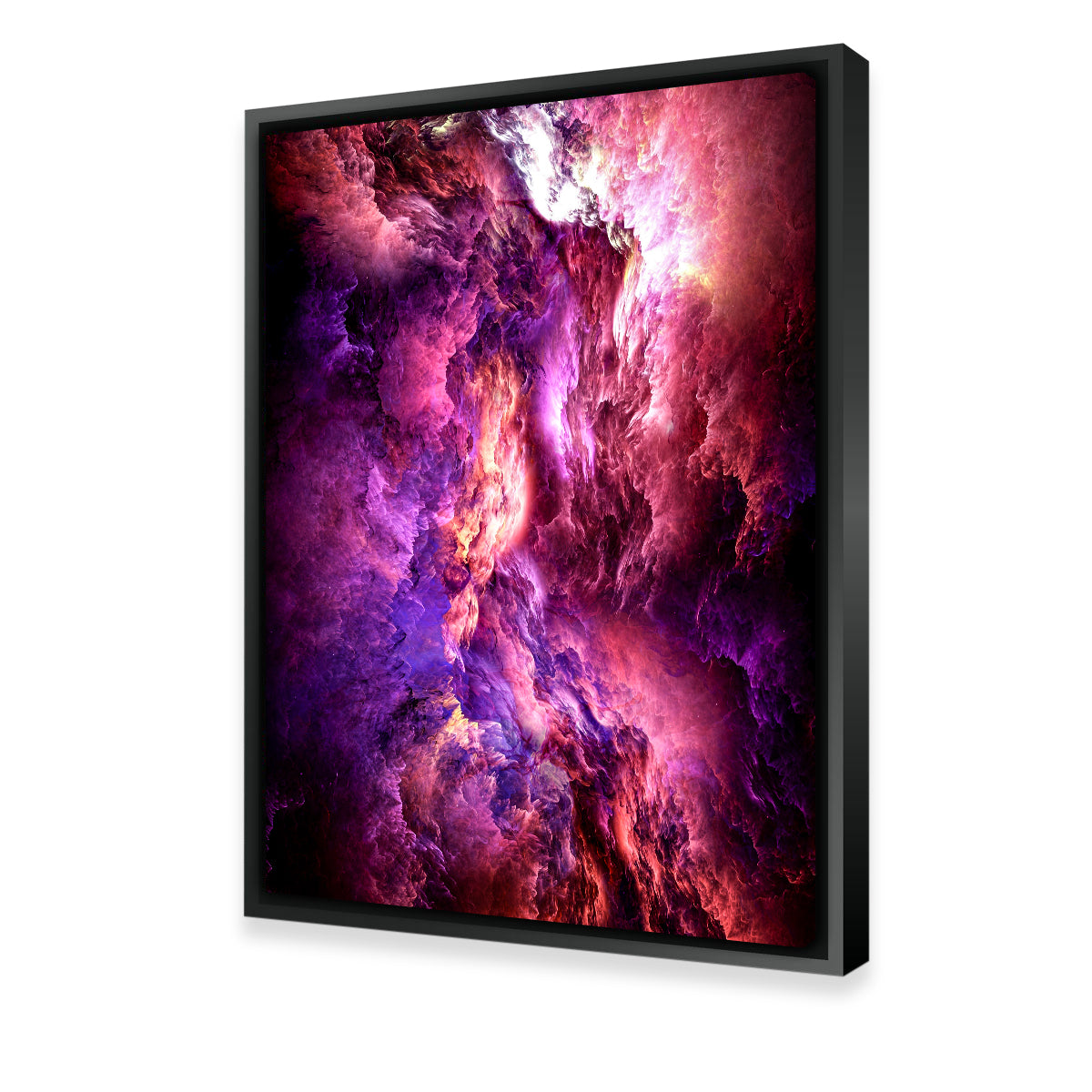 Space Dust Nebula Red Wall Art