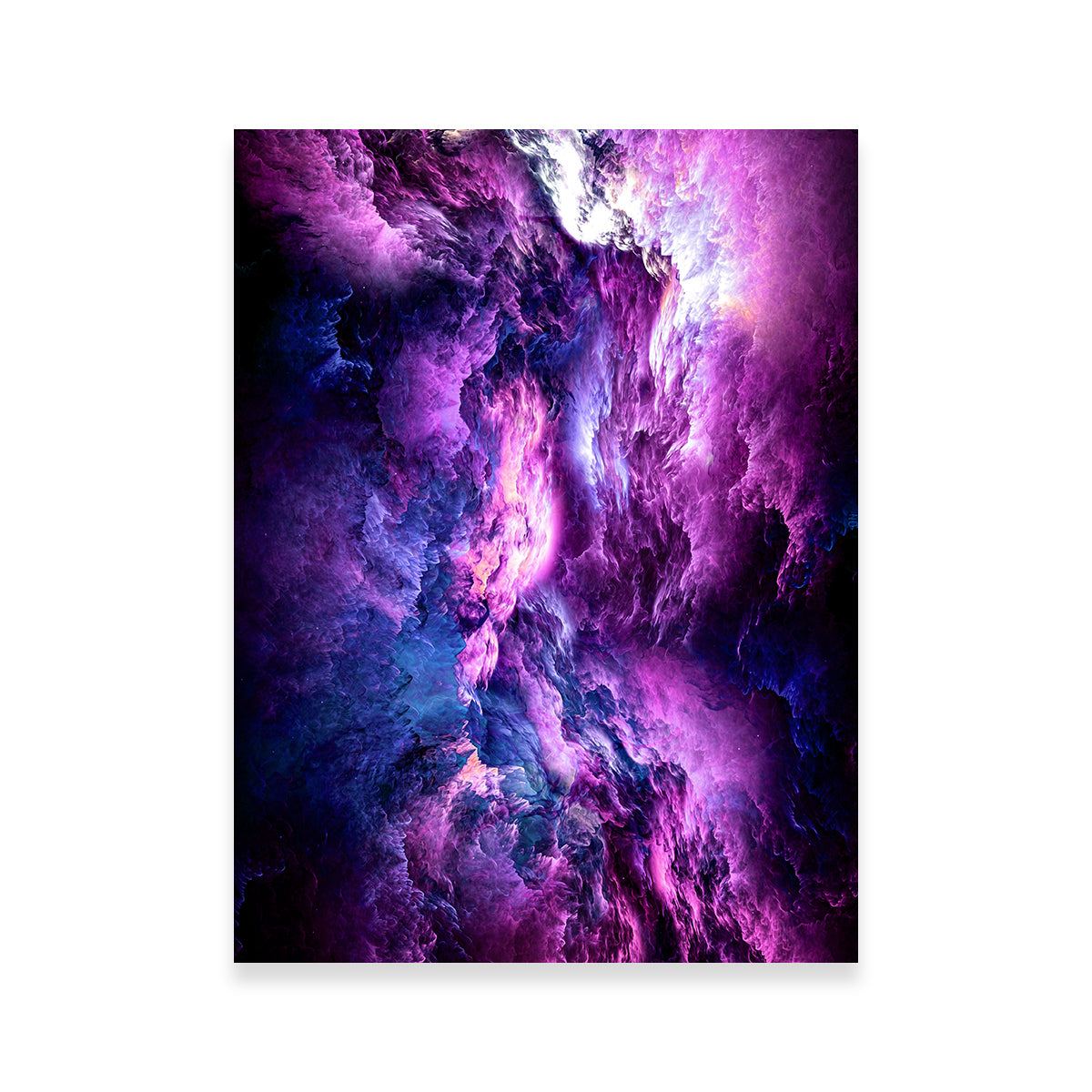Space Dust Nebula Purple Wall Art