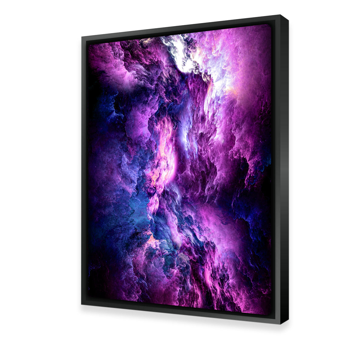 Space Dust Nebula Purple Wall Art