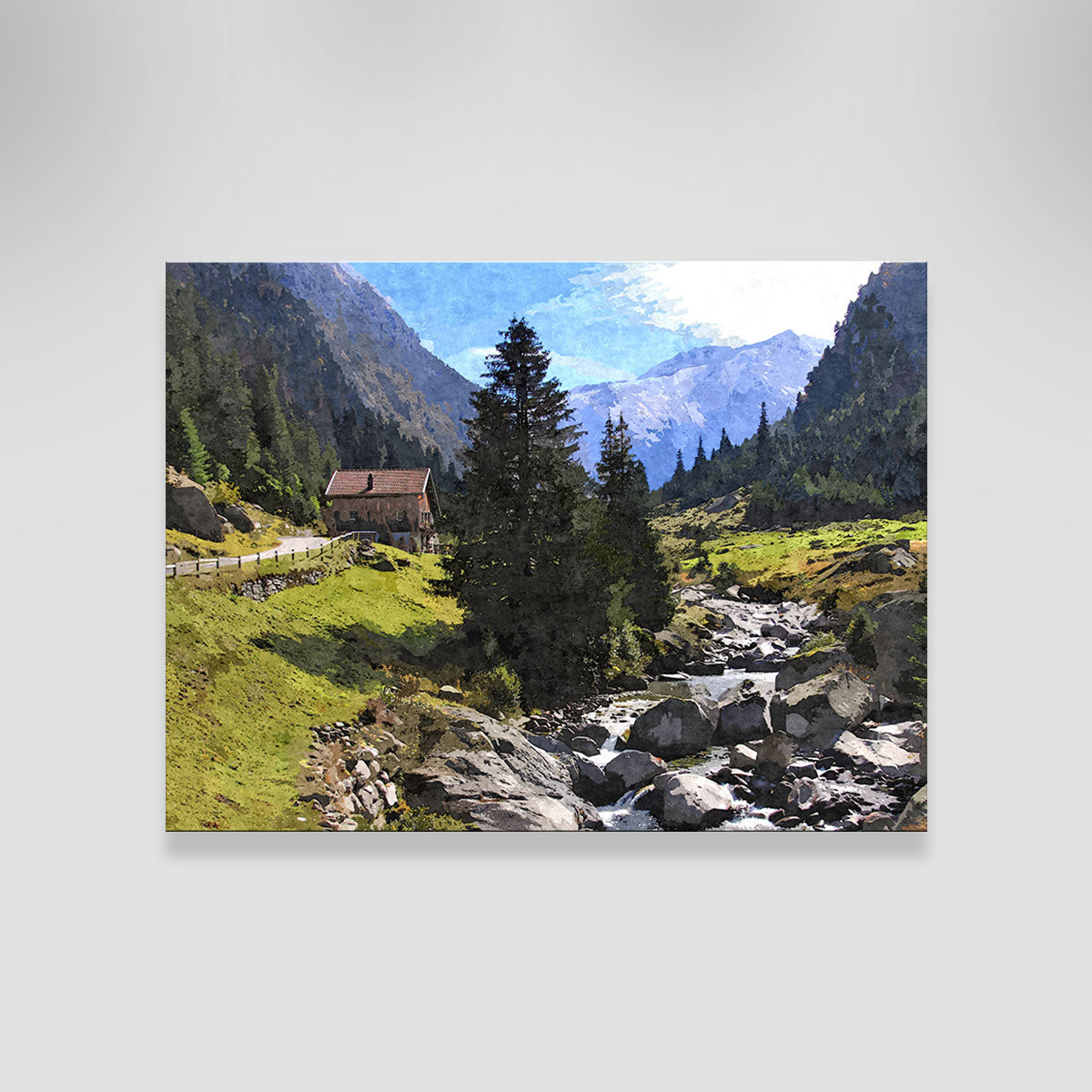 Streamside Mountain Wall Art