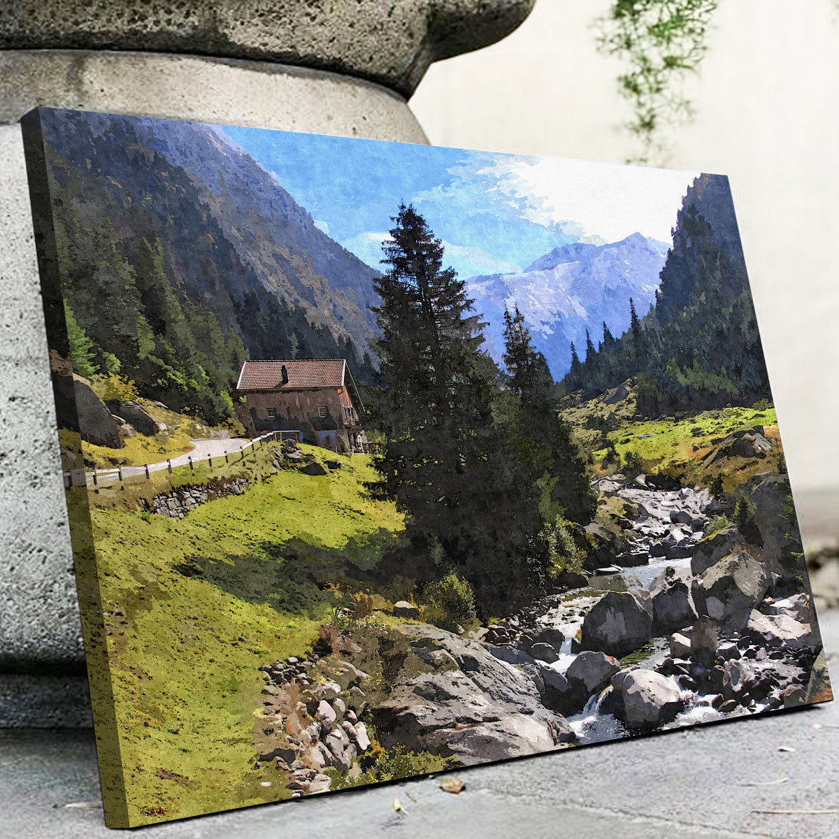Streamside Mountain Wall Art