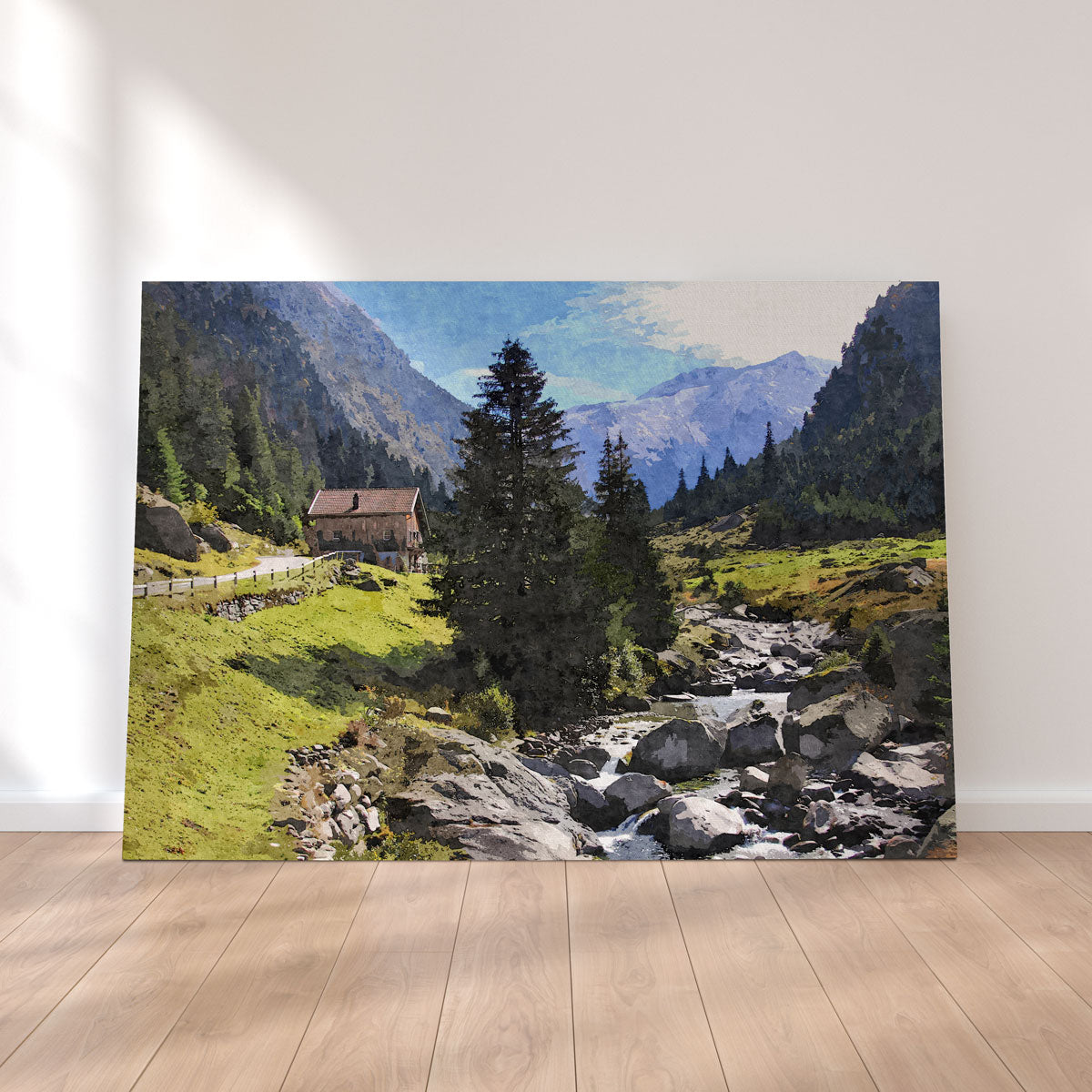 Streamside Mountain Wall Art