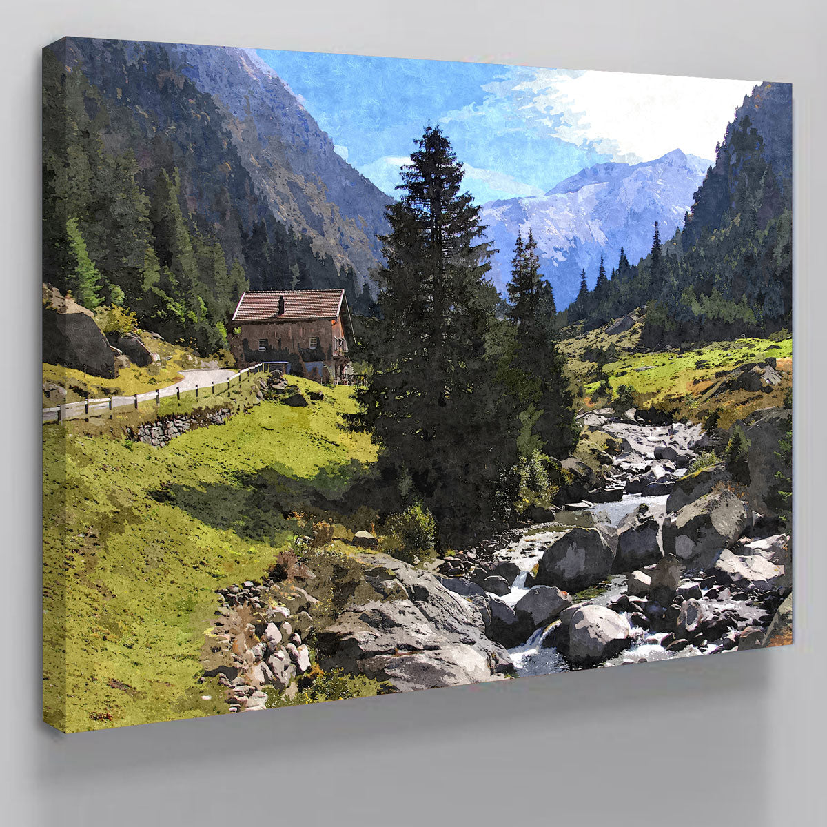 Streamside Mountain Wall Art
