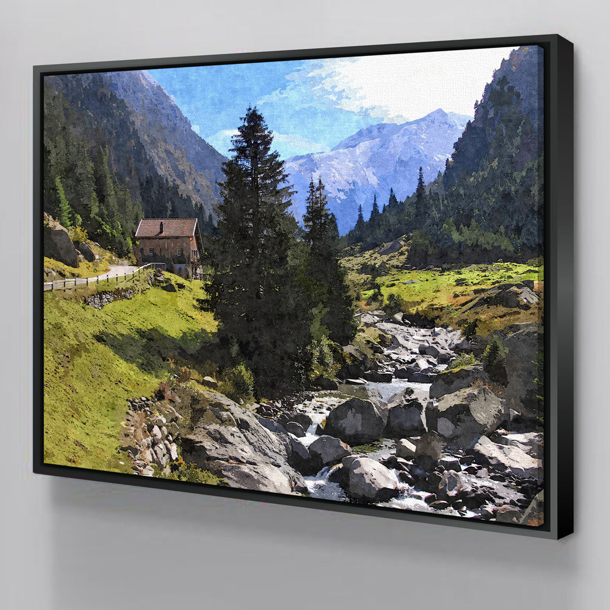 Streamside Mountain Wall Art