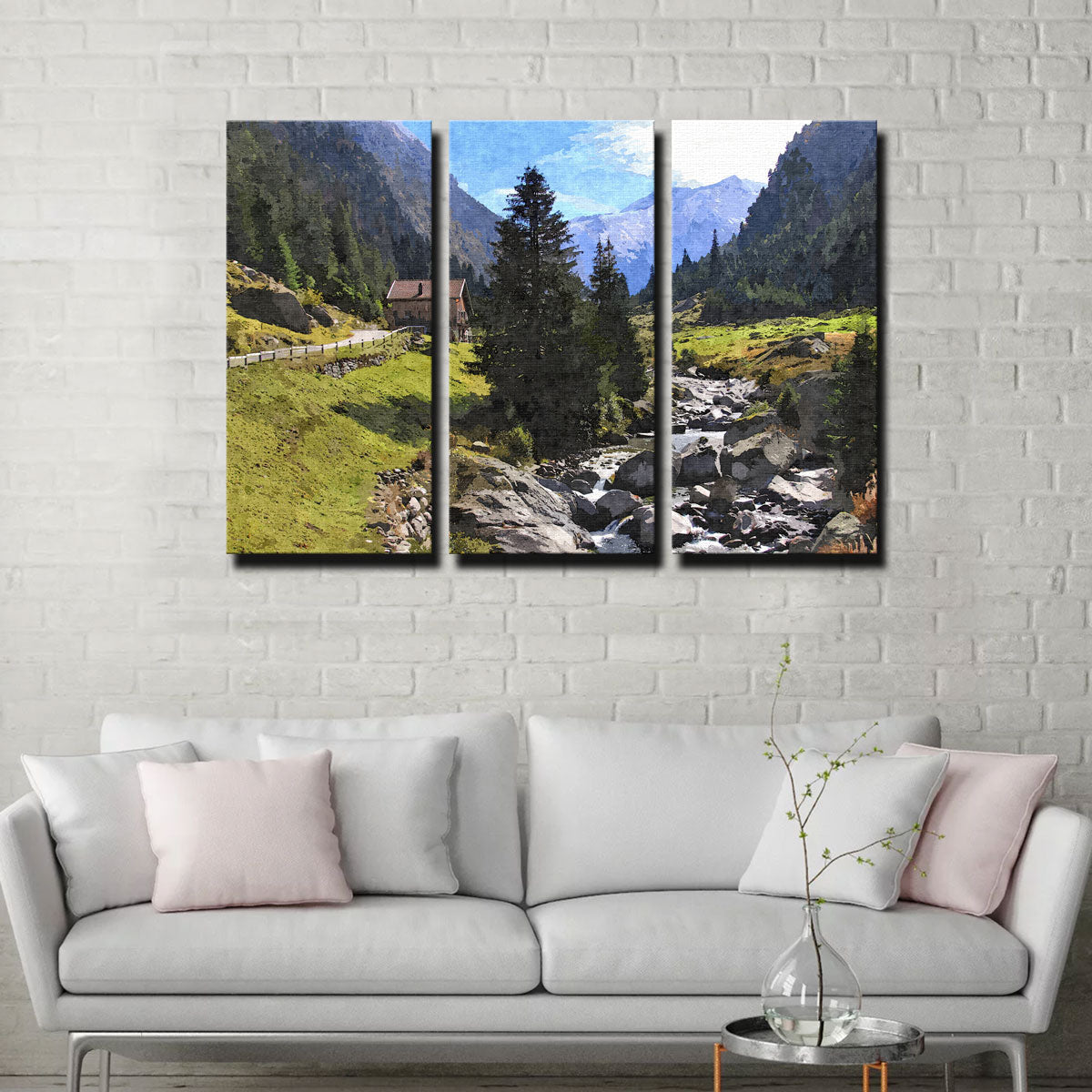 Streamside Mountain Wall Art