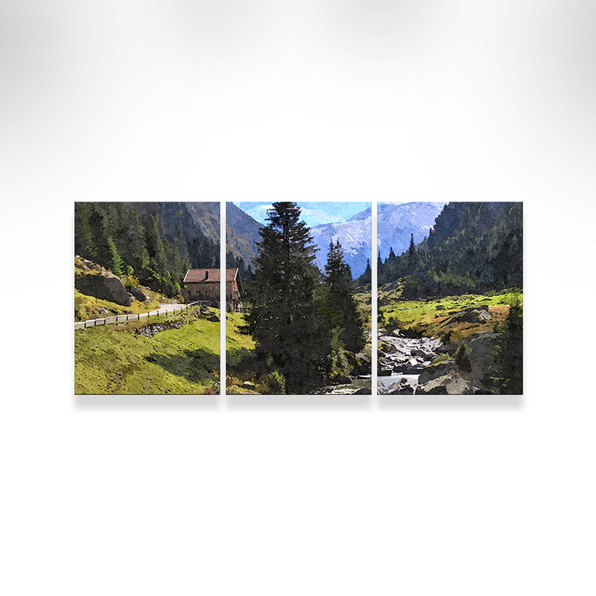 Streamside Mountain Wall Art