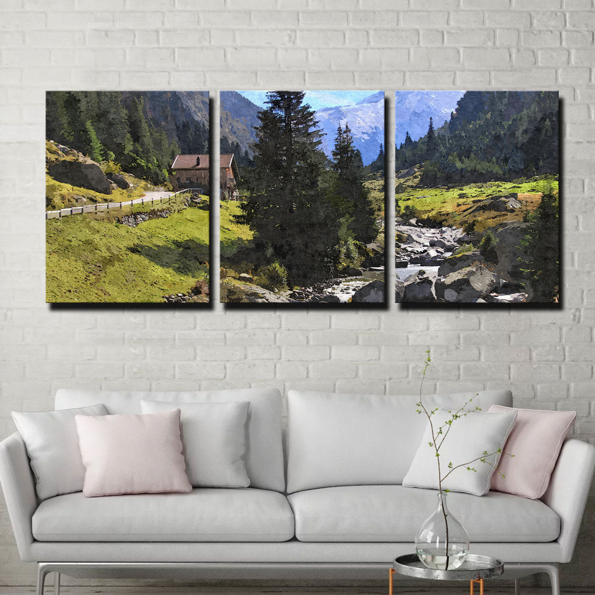 Streamside Mountain Wall Art