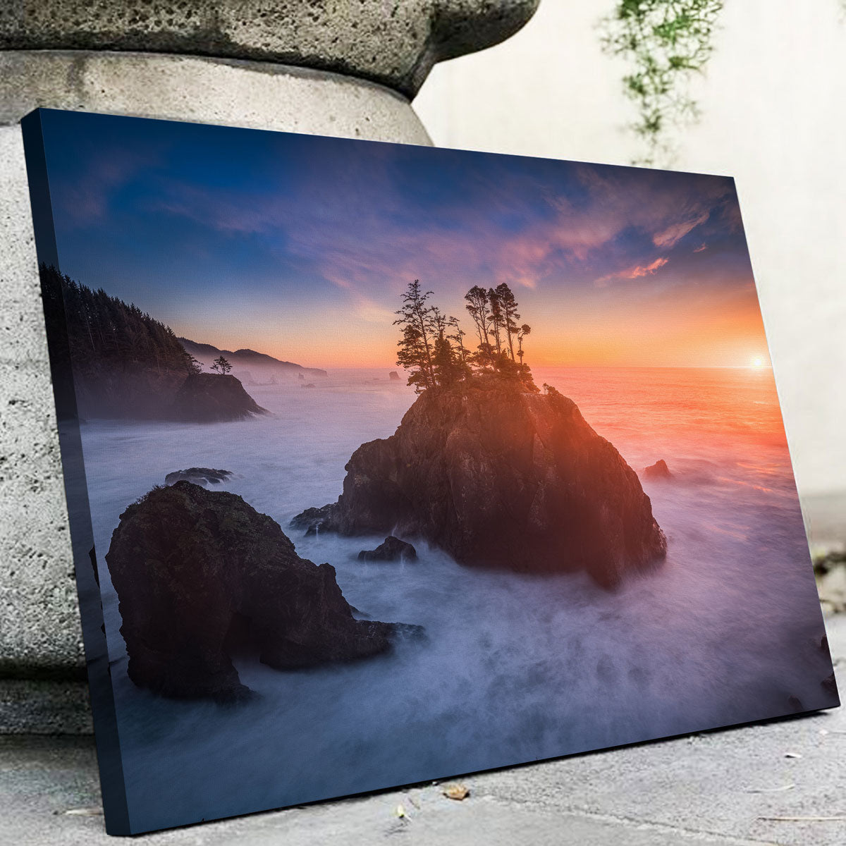 Sunset and Sea Stacks