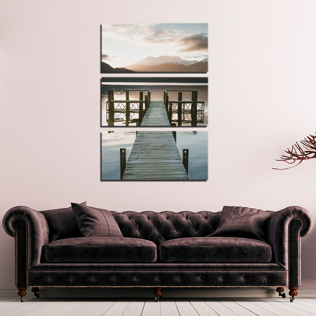 Sunset Dock Wall Art