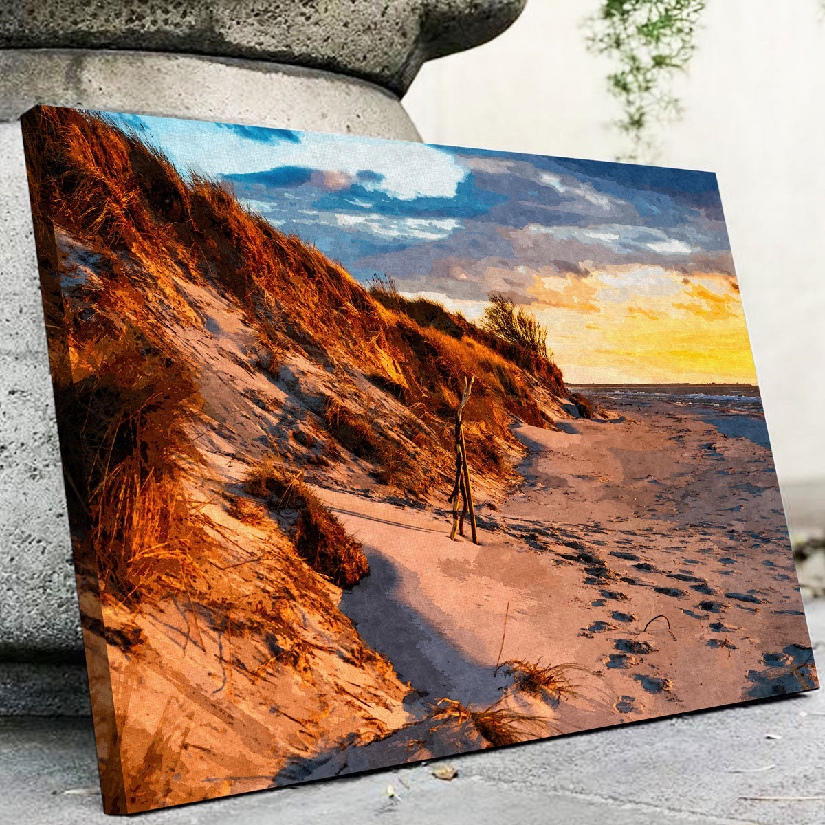Sunset On The Dunes Wall Art