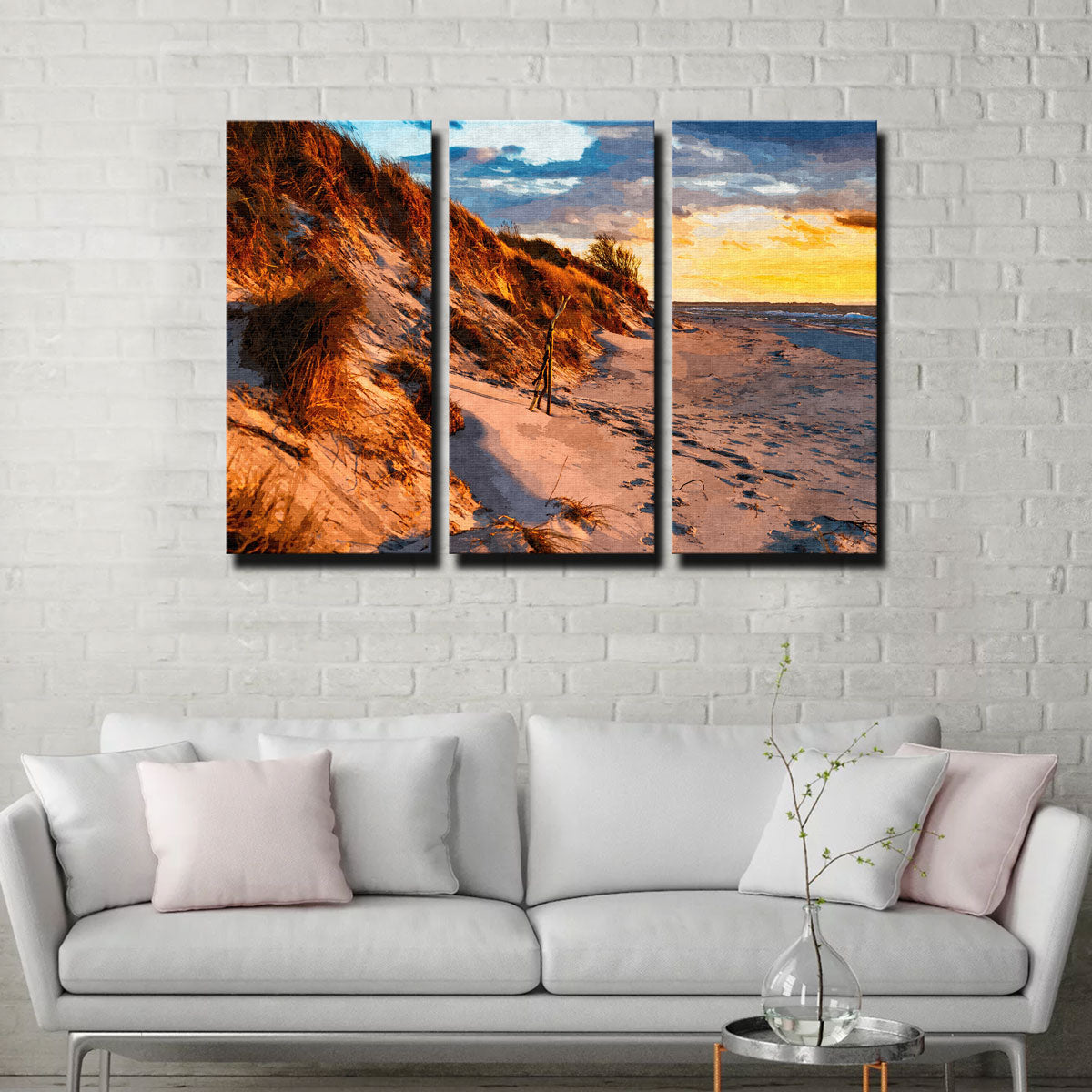 Sunset On The Dunes Wall Art