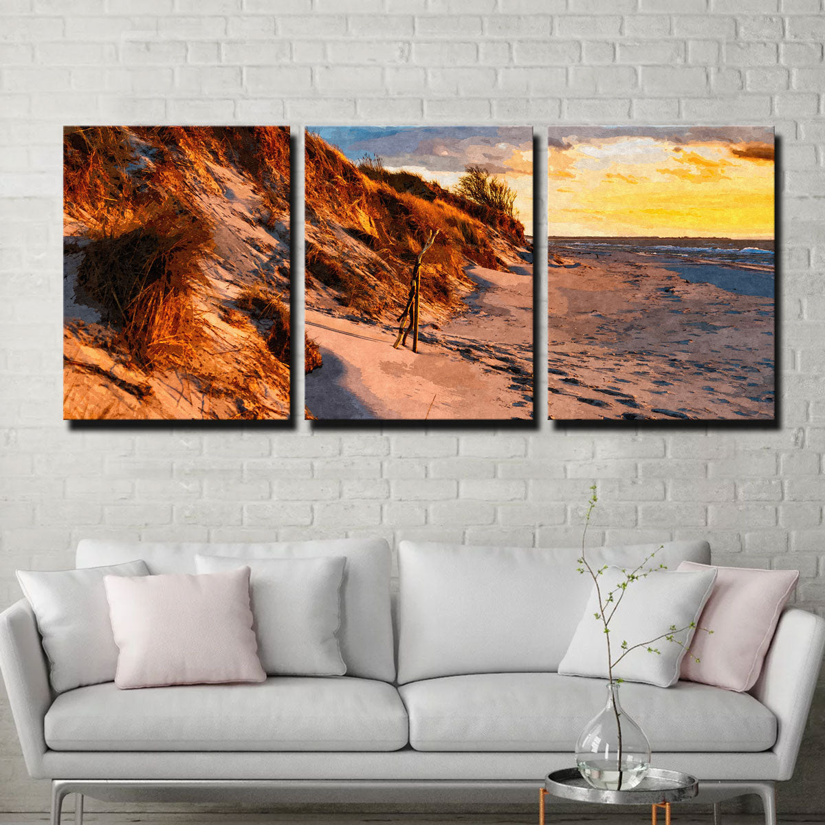 Sunset On The Dunes Wall Art