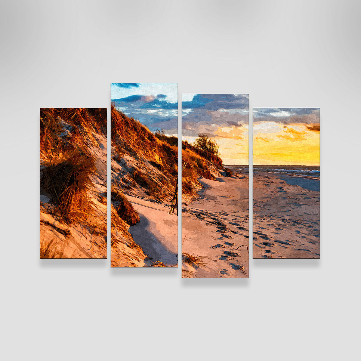Sunset On The Dunes Wall Art