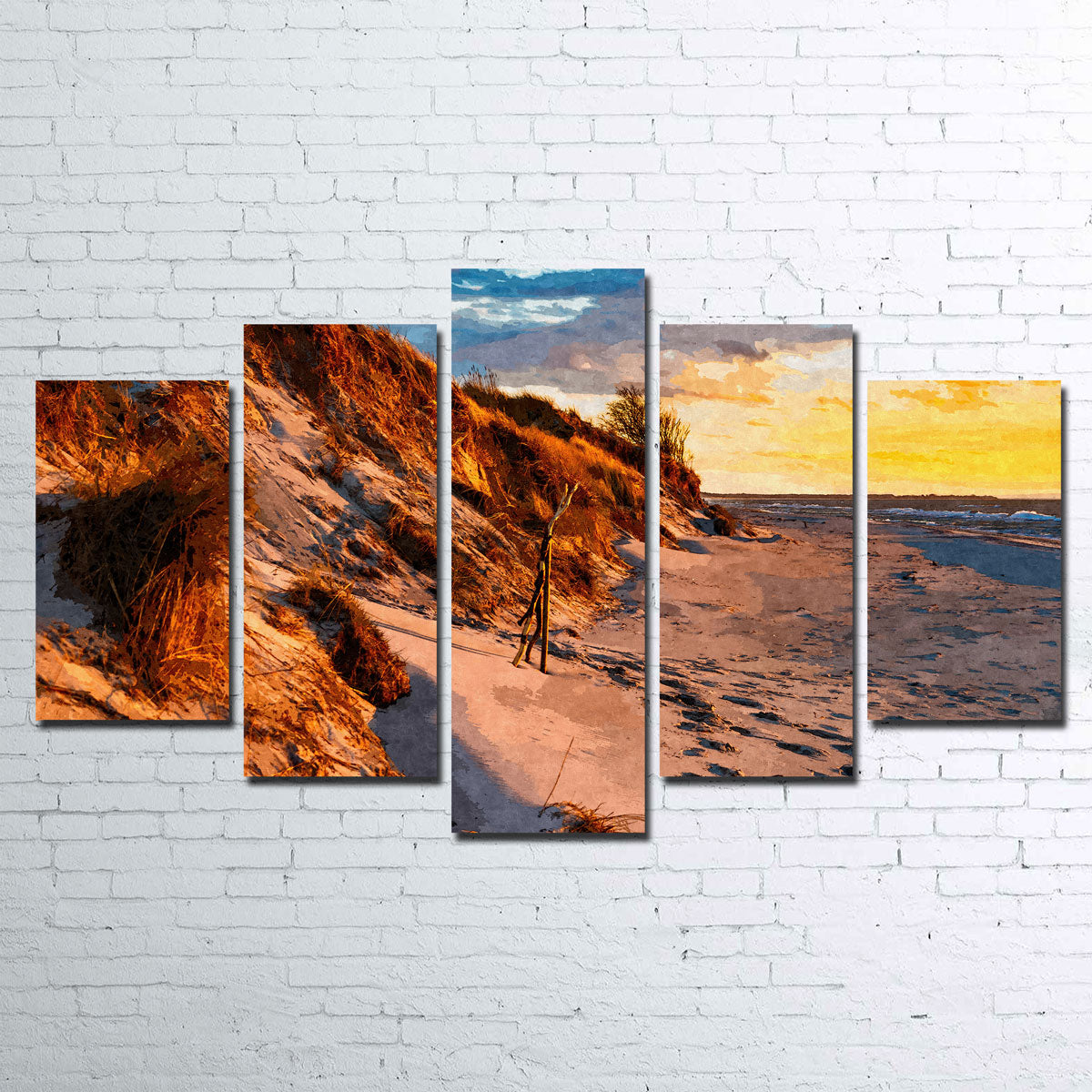 Sunset On The Dunes Wall Art