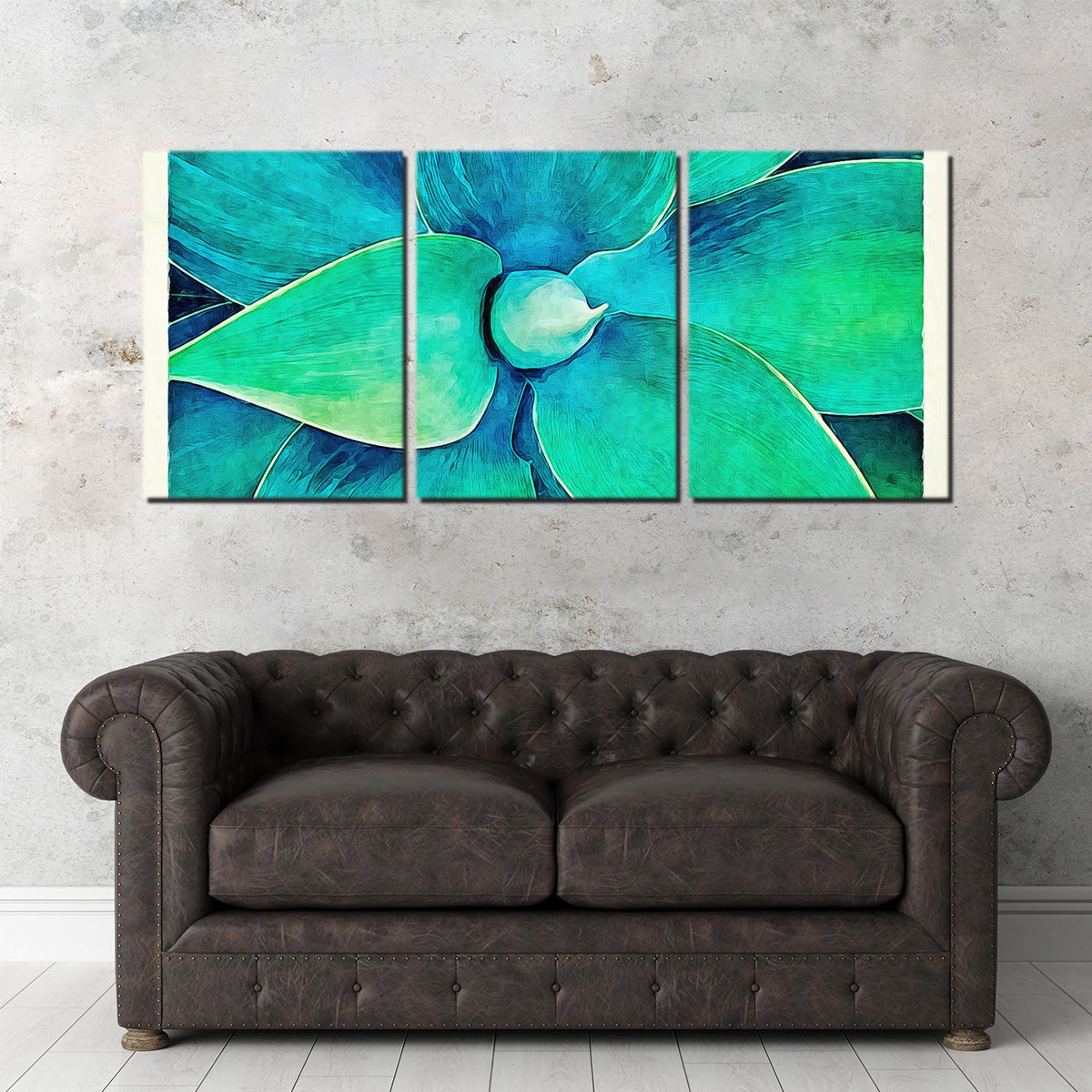Viridian Starburst 3 Wall Art