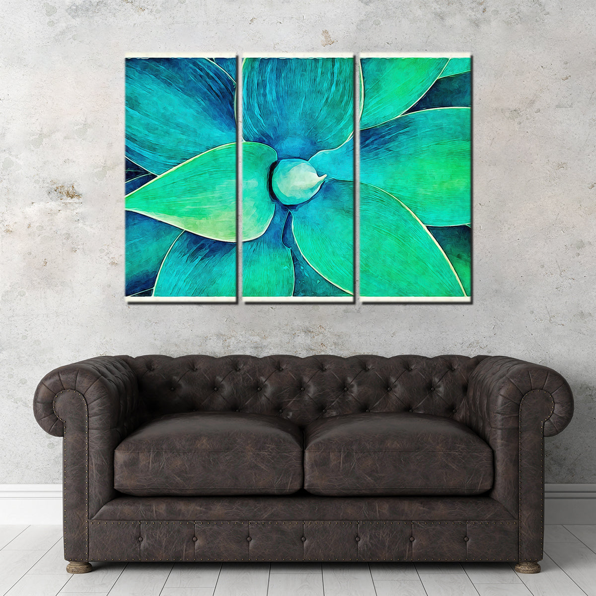 Viridian Starburst 3 Wall Art