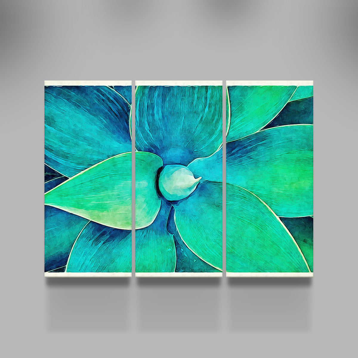 Viridian Starburst 3 Wall Art
