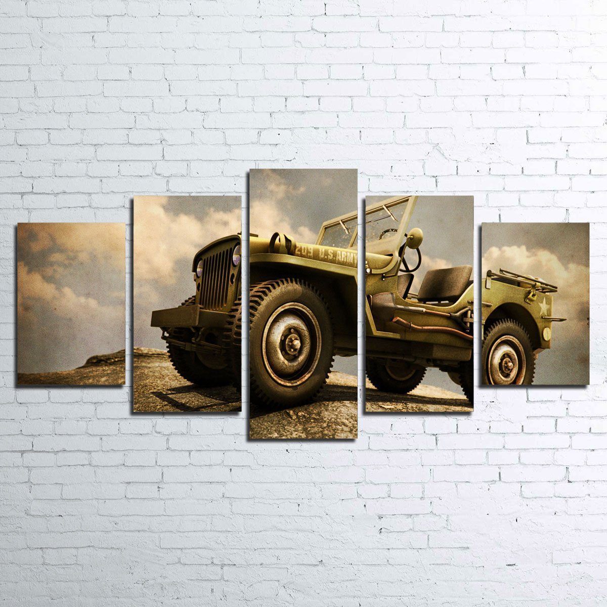 Willys Military Jeep Wall Art
