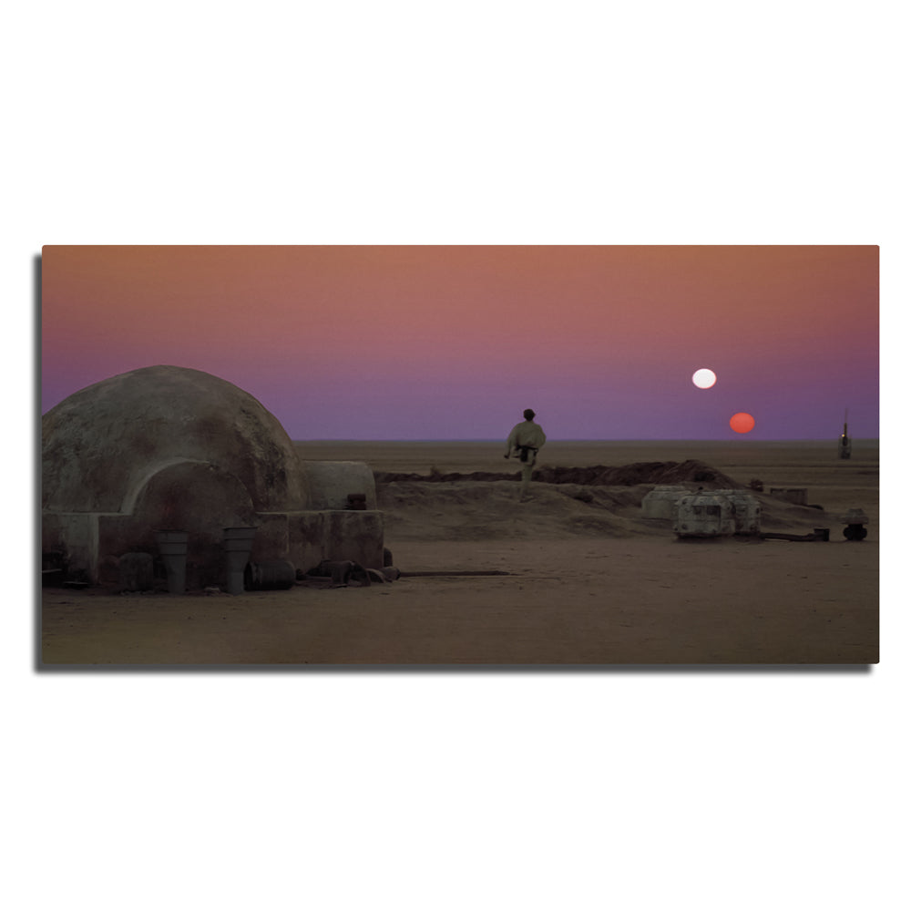 Binary Sunset Panoramic Wall Art