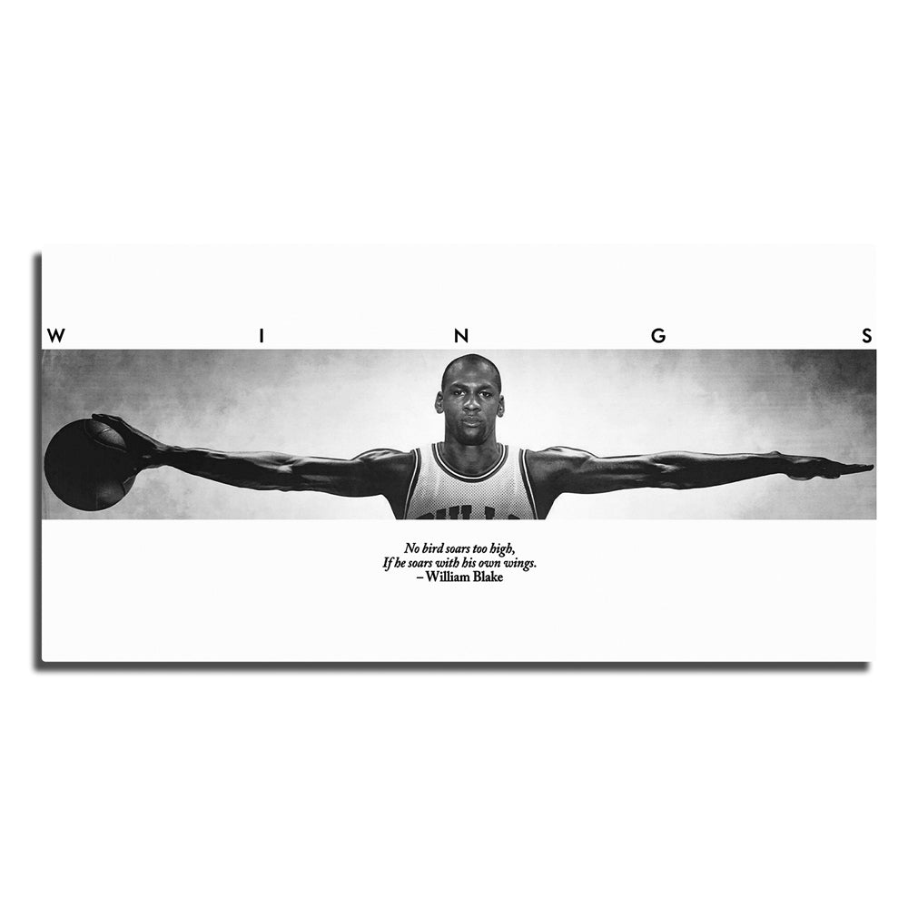MJ Wings Panoramic Wall Art