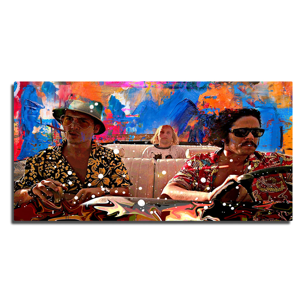 Fear n loathing painting on 2024 hard canvass