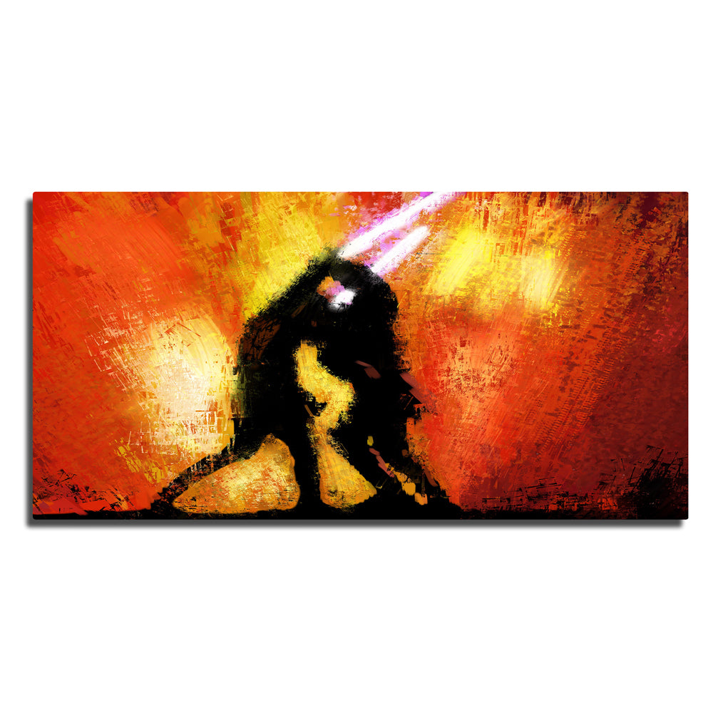 Obi Wan Vs Anakin Panoramic Wall Art