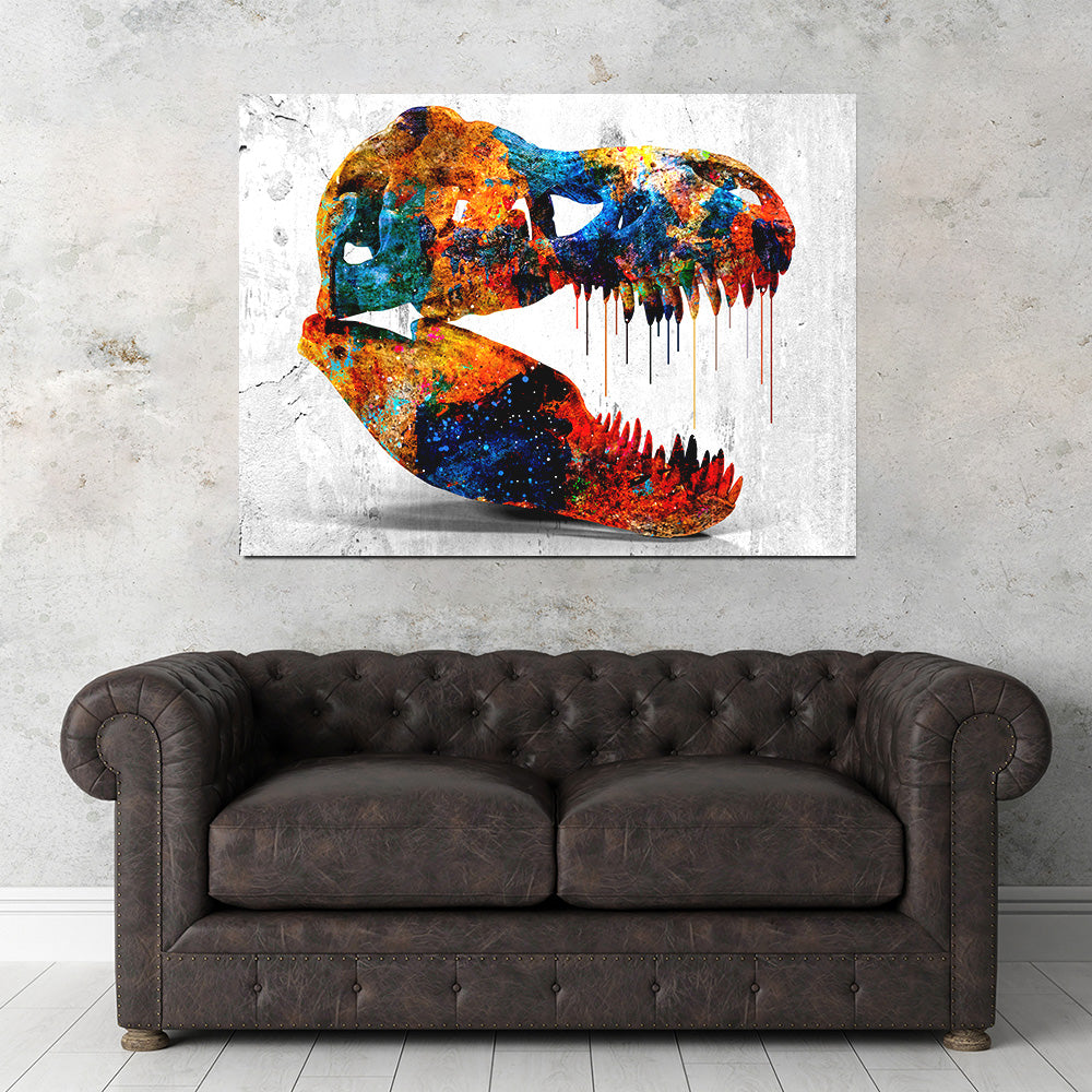 T-Rex Skull Wall Art