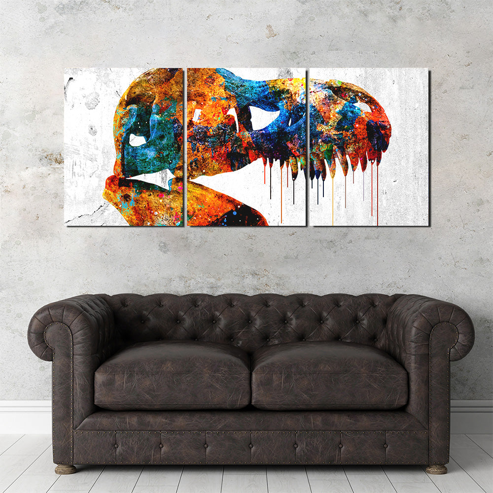 T-Rex Skull Wall Art