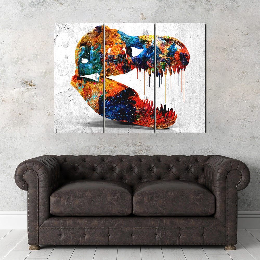 T-Rex Skull Wall Art