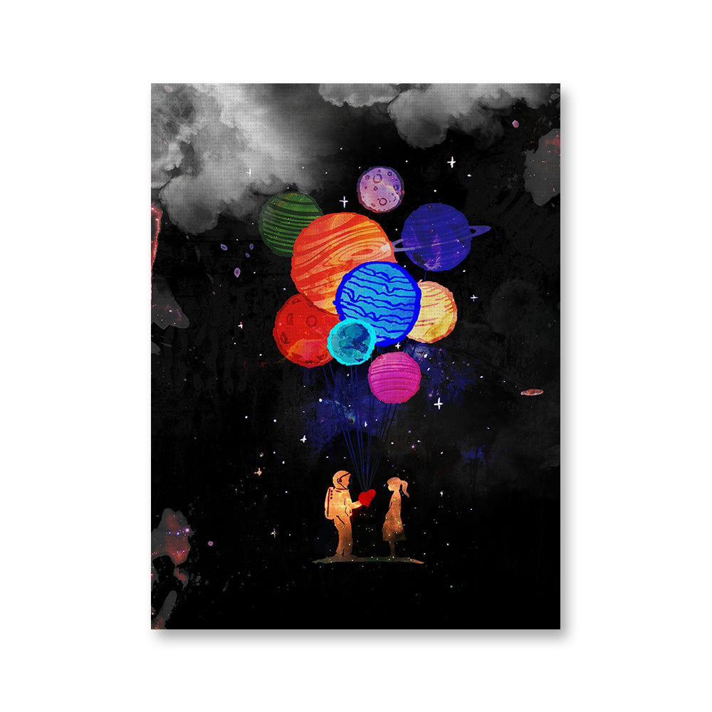 Space Love Wall Art