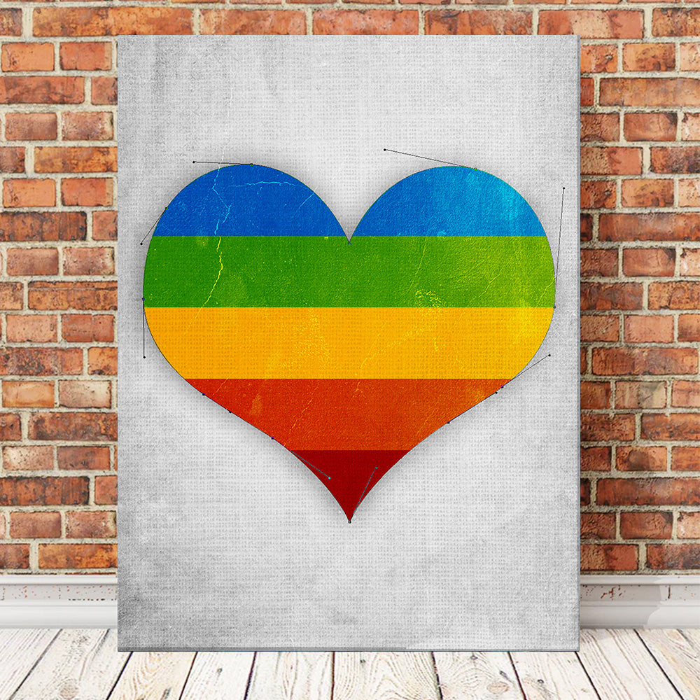CMYK Heart Wall Art
