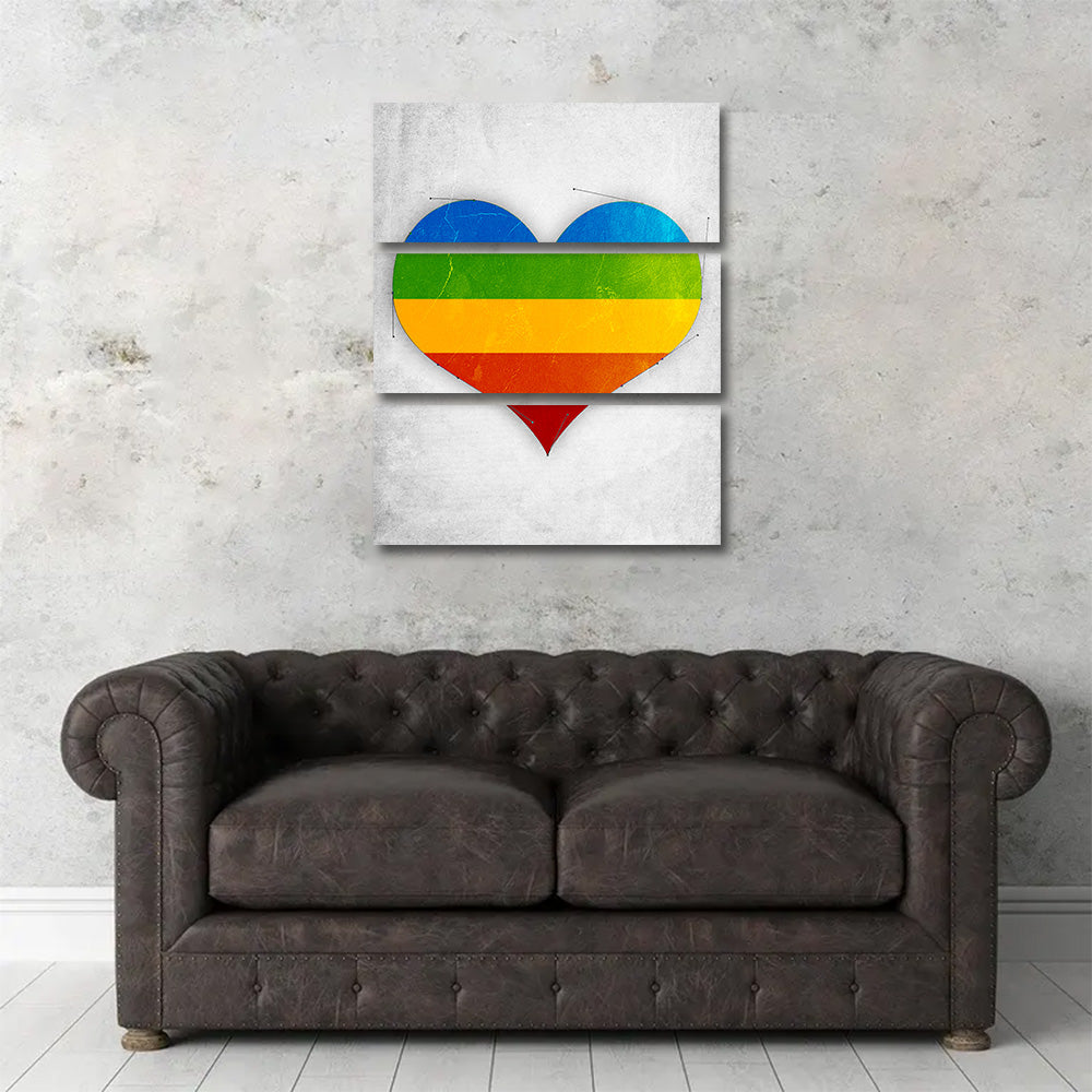 CMYK Heart Wall Art