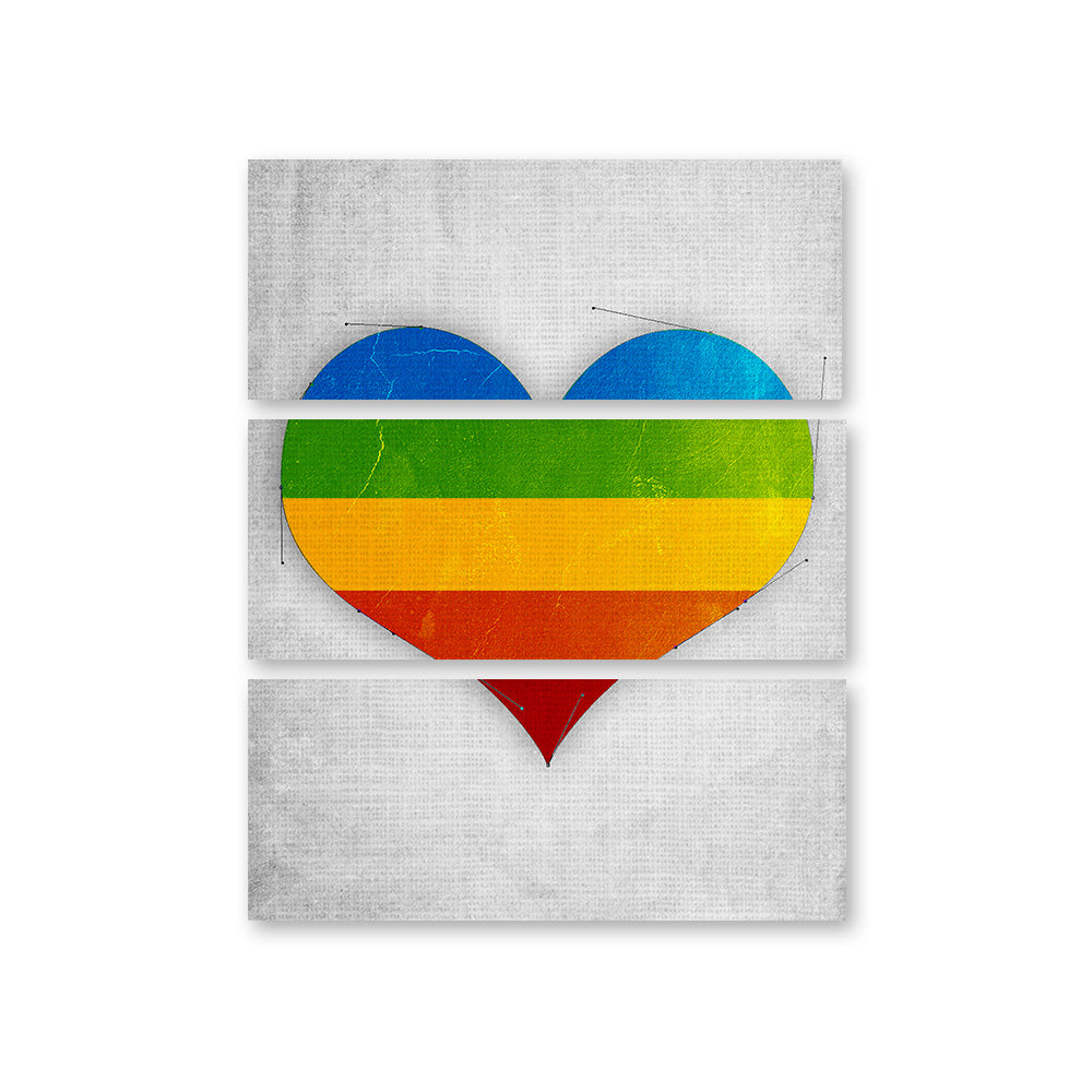 CMYK Heart Wall Art