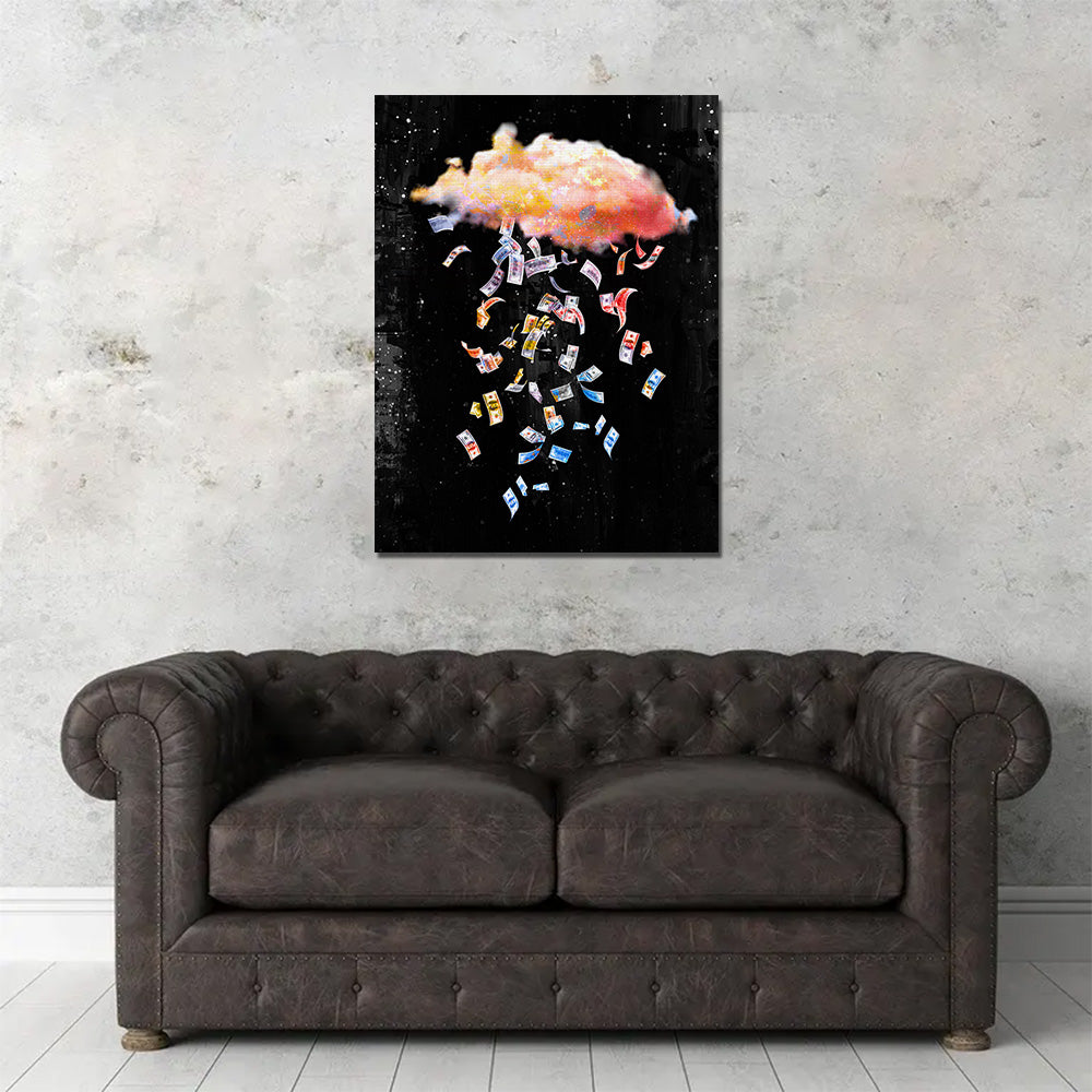 Falling Dollars Wall Art