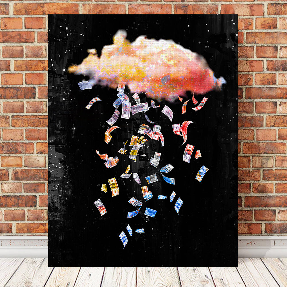 Falling Dollars Wall Art