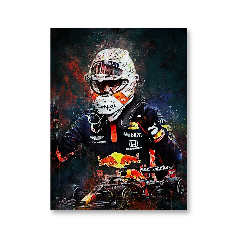 Max Verstappen Painting Wall Art