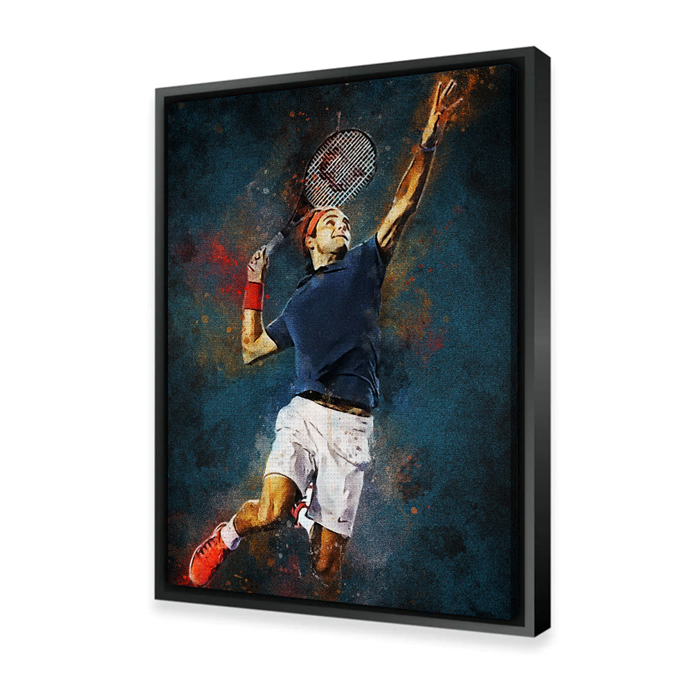 Roger Federer Painting Wall Art
