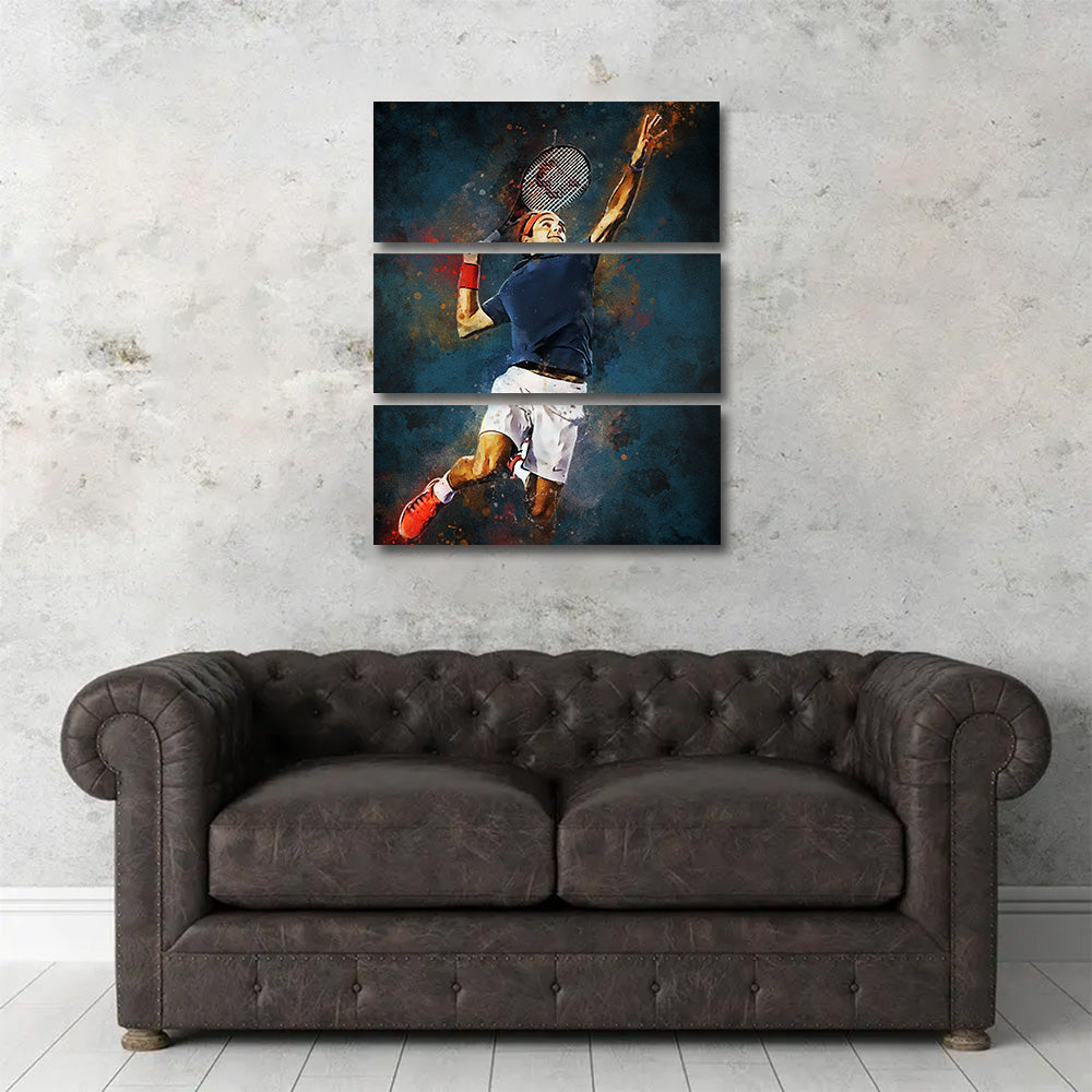 Roger Federer Painting Wall Art