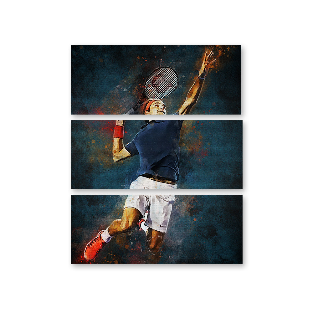 Roger Federer Painting Wall Art