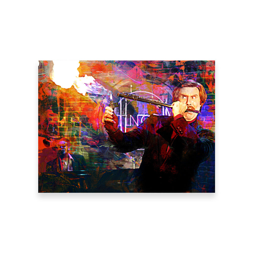 Ron Burgundy Flute Wall Art